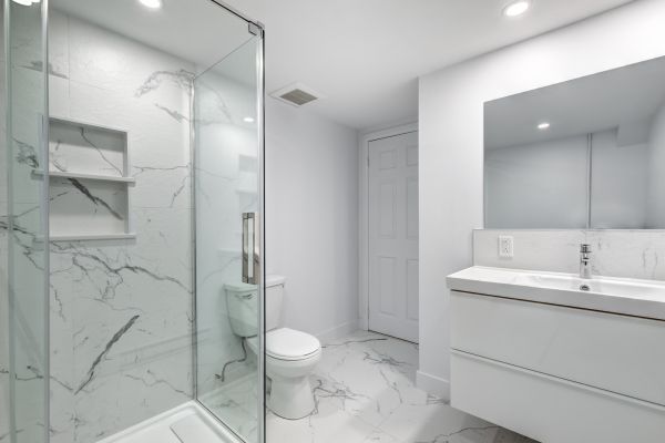 Basement Bathroom Construction in Reston